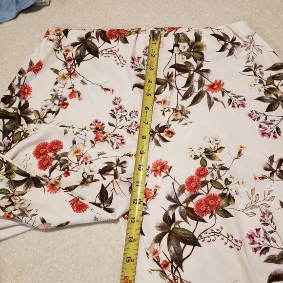 ZARA Women Floral Printed Wide Leg Flowy Boho Pants Large - Picture 3 of 10